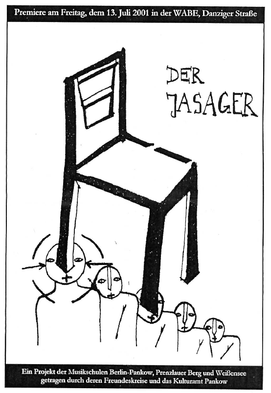 Der Jasager – Ein Projekt der Musikschulen Pankow, Prenzlauer Berg und Weißensee